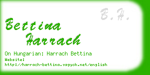 bettina harrach business card